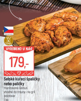 Selské kuřecí stehna marinovaná Globus