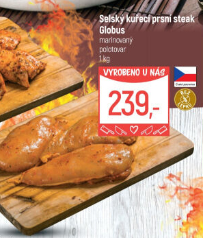 Selský kuřecí steak marinovaný Globus