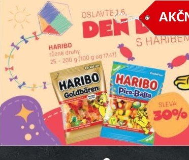 HARIBO různé druhy