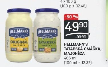 HELLMANN'S TATARSKÁ OMÁČKA, MAJONÉZA
