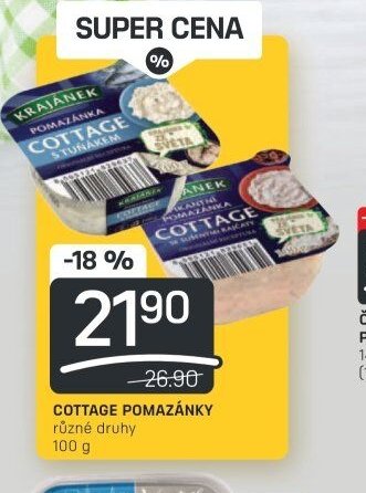 COTTAGE POMAZÁNKY různé druhy