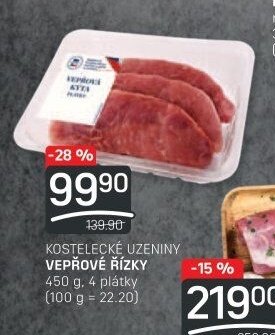 KOSTELECKÉ UZENINY VEPŘOVÉ ŘÍZKY