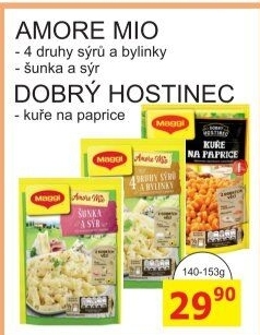 Jídla instantní Amore mio Maggi