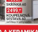 KOUPELNOVÁ SESTAVA 60 skříňka + umyvadlo