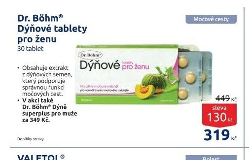 Dr. Böhm Dýňové tablety pro ženu