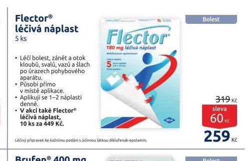 Flector léčivá náplast