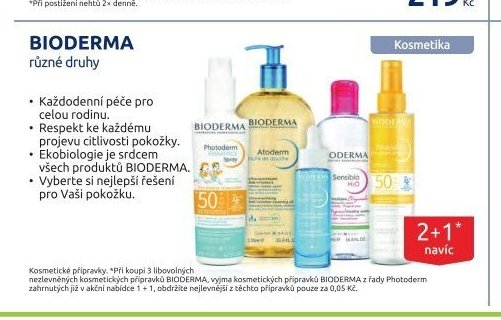 BIODERMA různé druhy