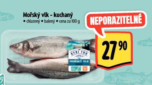 Mořský vlk - kuchaný