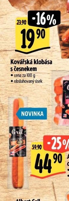 Kovářská klobása s česnekem