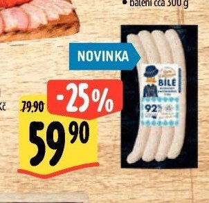 Bílé klobásky bavorského typu