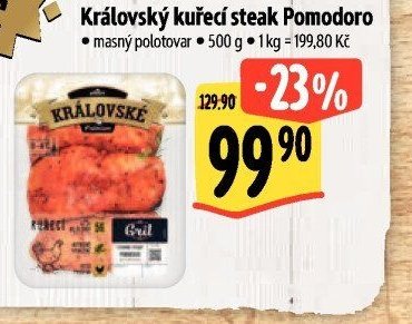 Královský kuřecí steak Pomodoro