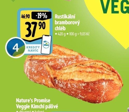 Rustikální bramborový chléb