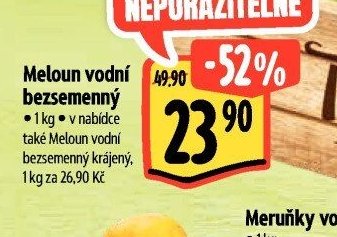 Meloun vodní bezsemenný