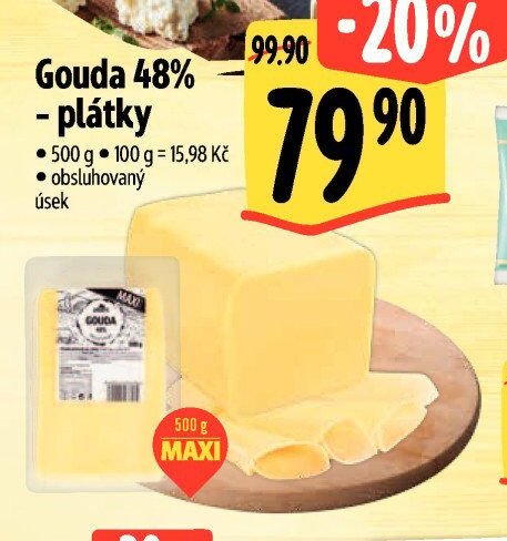 Gouda 48% plátky
