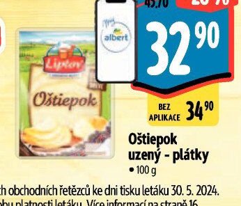 Oštiepok uzený - plátky