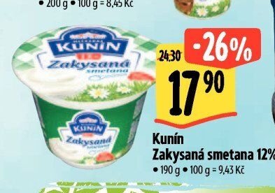 Kunín Zakysaná smetana 12%