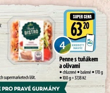 Penne s tuňákem a olivami