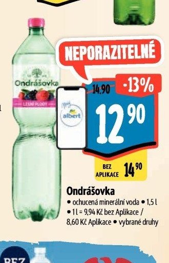 Ondrášovka ochucená minerální voda