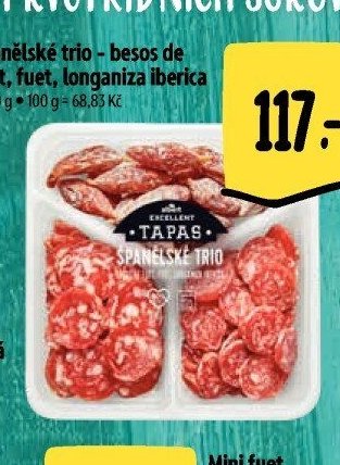 Španělské trio - besos de fuet, fuet, longaniza iberica