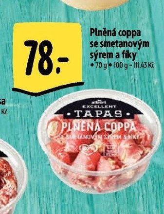 Plněná coppa se smetanovým sýrem a fíky