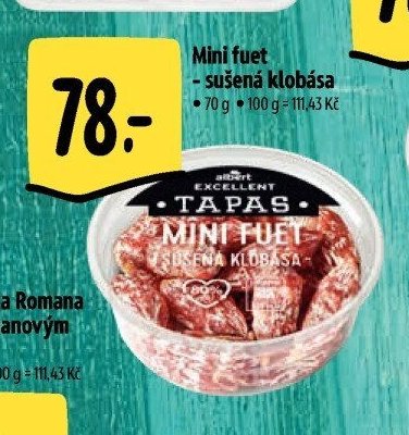 Mini fuet - sušená klobása