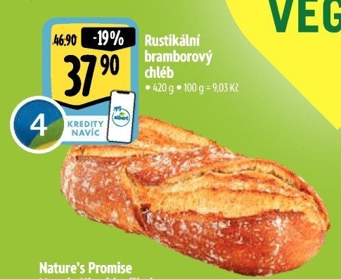 Chléb bramborový rustikální