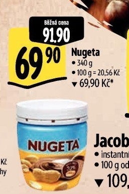 Čokokrém arašídový Nugeta Orion