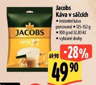 Instantní kávy porcované Jacobs