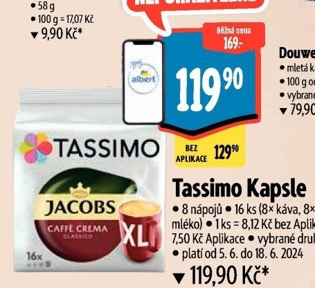 Kapsle Tassimo Jacobs - Albert akcniletaky.com