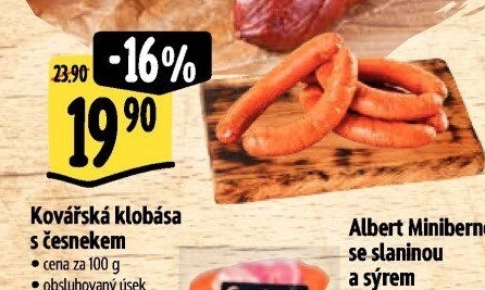 Klobása kovářská s česnekem