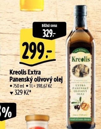 Olivový olej extra panenský Kreolis