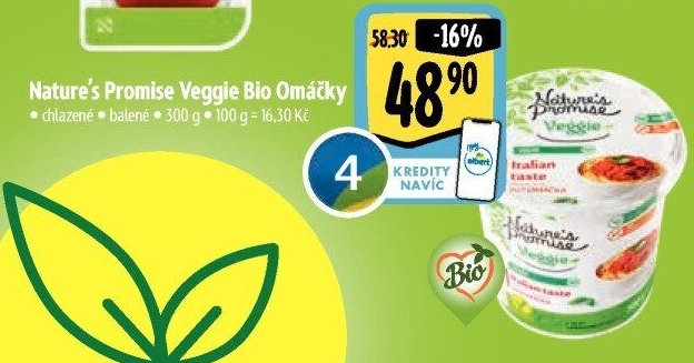 Omáčky bio Veggie Nature'