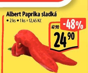 Paprika červená Albert