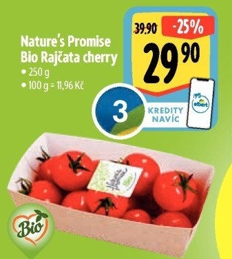 Rajčata cherry bio Nature'