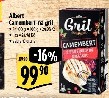 Sýr Camembert na gril Albert Gril