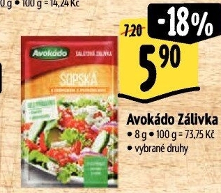 Zálivka Avokádo