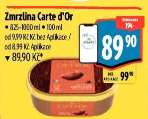 Zmrzlina ve vaničce Carte D'