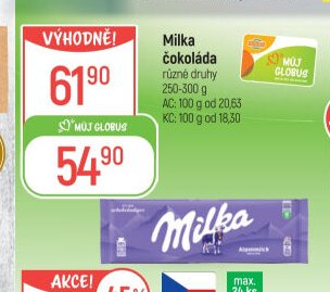 Milka čokoláda
