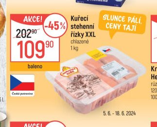 Kuřecí stehenní řízky XXL