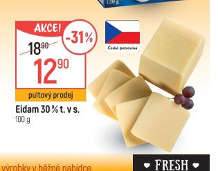 Eidam 30 % t. v s.