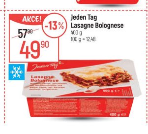 Jeden Tag Lasagne Bolognese