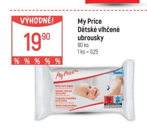 My Price Dětské vlhčené ubrousky
