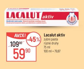 Lacalut aktiv zubní pasta