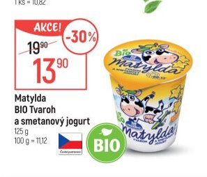 Matylda BIO Tvaroh a smetanový jogurt