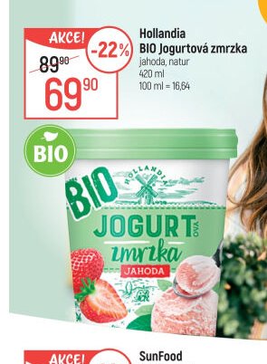 Hollandia BIO Jogurtová zmrzka