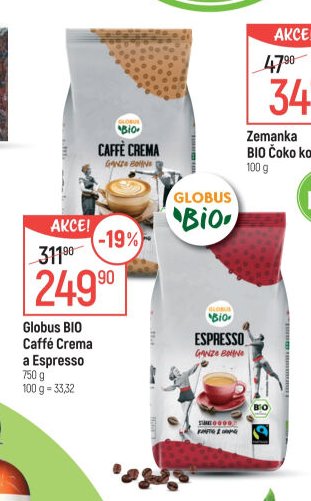 Globus BIO Caffé Crema a Espresso