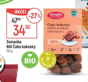 Zemanka BIO Čoko kokosky