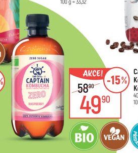 Captain Kombucha BIO Kombucha Zero