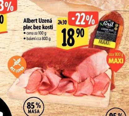 Albert Uzená plec bez kosti