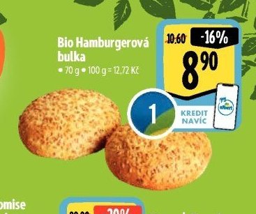 Bio Hamburgerová bulka